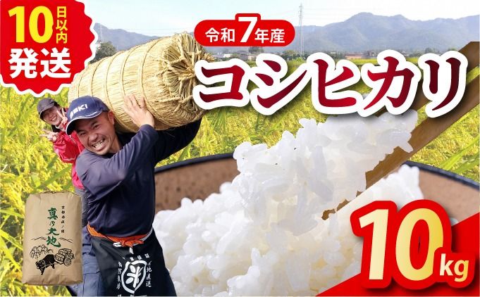 令和7年産 コシヒカリ 10kg 京都丹波産 農家直送 産地直送 スピード配送 ※北海道･沖縄･離島への配送不可