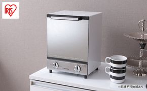 トースター 縦型 ２枚 小型 MOT-012 アイリスオーヤマ おしゃれ オーブン ミラー ミラーガラス タイマー 縦 一人暮らし トースト 食パン 省スペース 2段 2枚焼き コンパクト スリム キッチン用品 調理家電 食欲の秋特集 