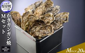 【厚岸漁協直売店特製】 かきガンガン焼 Ｍセット20個  北海道 牡蠣 カキ かき  生牡蠣 殻付  魚介類 マルえもん