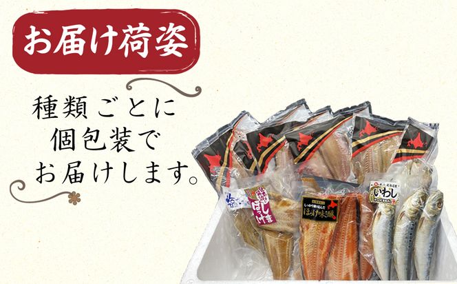 【2026年4月下旬発送】 訳あり 干物 詰め合わせセット 2.2kg 真ホッケ 縞ホッケ サバ イワシ
