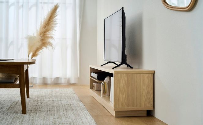 テレビ台 ローボード 幅120 TV台 OTS-120SR ナチュラル アイリスオーヤマ 木製 テレビボード テレビラック AVボード 収納 ラック スリム 薄型 45V 50V 45型 50型 