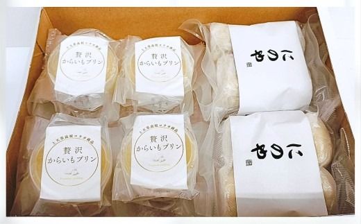 いきなり団子 12個 ＆ 贅沢からいもプリン 4個 【 上天草高校コラボ返礼品 】 合計16個 お菓子 菓子 洋菓子 スイーツ デザート おやつ 冷凍 詰め合わせ 食べ比べ セット