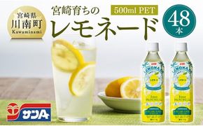 サンA宮崎育ちのレモネード500mlＰＥＴ　24本入り×2ケース【飲料 栄養機能食品 レモン 檸檬 マルチビタミン配合 セット ジュース PET 長期保存 備蓄 送料無料】 [C03016]