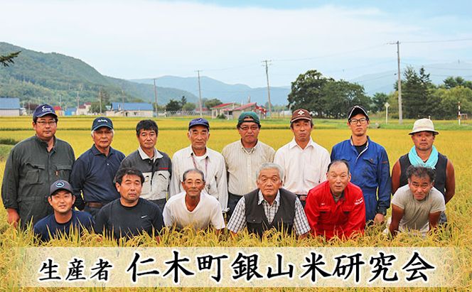 【2025年産米】6ヵ月 定期便 銀山米研究会のお米＜ななつぼし＞10kg（5kg×2袋） ご飯 ライス 白米 精米 ブランド米 おにぎり お弁当 北海道産 産地直送 朝ごはん 昼ごはん 夜ごはん [株式会社 松原米穀]