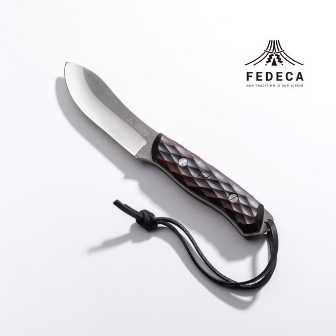 【FEDECA】ブッシュクラフトナイフ名栗黒檀 001231