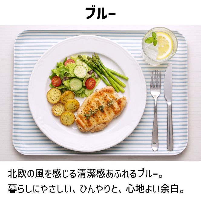 TATSU-CRAFT マグネットトレー L 39cm ストライプ BL ブルー すべり止め付き ［Tk1111］ 303446_DA90833VC01