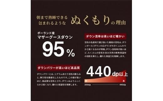 羽毛掛けふとん（ダブル）ポーランド産マザーグース95％【創業100年】 抗菌 抗ウイルス 防臭 防ダニ ダブル 寝具 羽毛掛けふとん 回収キット付き 山梨 富士吉田