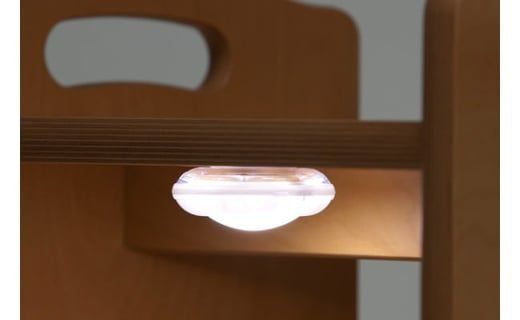 日本製!!｢LEDライト付き木製ベンチ｣ 1台【お部屋のインテリア･踏み台などに】G-120