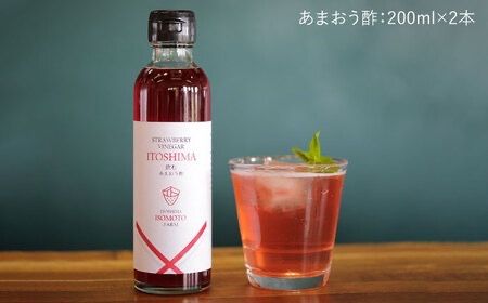 【全6回定期便】あまおう コンポート ・ 飲む あまおう酢 各2本 セット 糸島市 / TANNAL 磯本農園 / いちご イチゴ 苺 [ATB031]