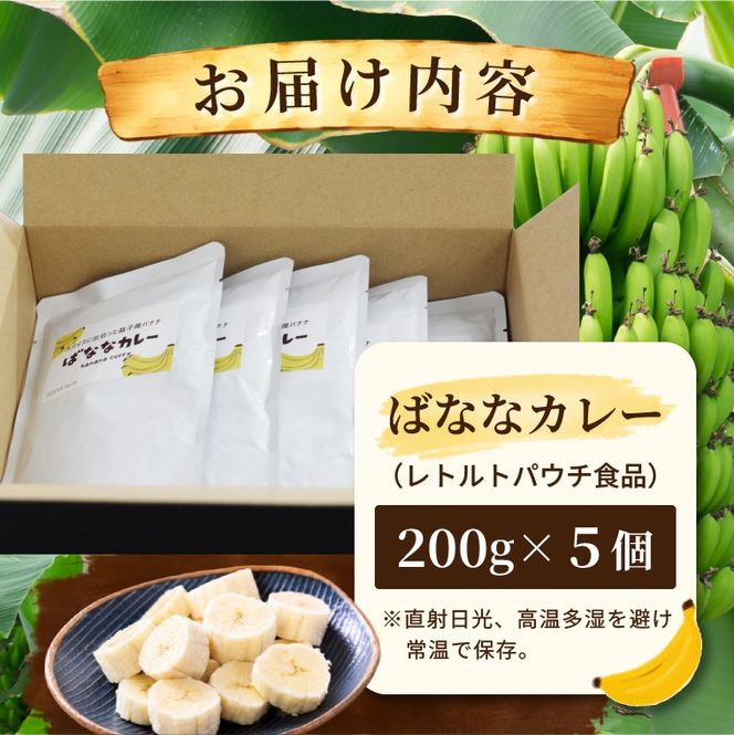 ばななカレーセット|ばなな カレー 黄金ときめきバナナ あまい 特製 益子町産（CA007）
