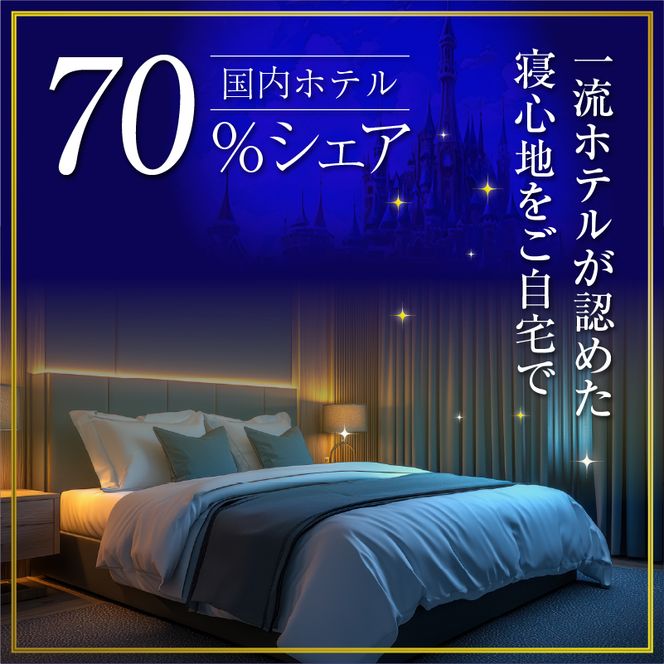羽毛布団 Royalシリーズ ホワイトグースダウン90% 肌掛け ダウンケット 通年【セミダブル】400dp以上 ホテル仕様 完全国内生産 北海道滝川市