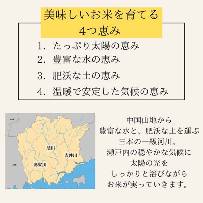 定期便 4ヶ月 令和7年産 お米 10kg（5kg×2袋） あきたこまち ひのひかり あさひ にこまる あけぼの きぬむすめ 特A 精米 白米 ライス 単一原料米 検査米 岡山県 ブランド米 