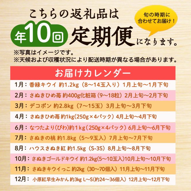 讃岐のフルーツ定期便（全10回）