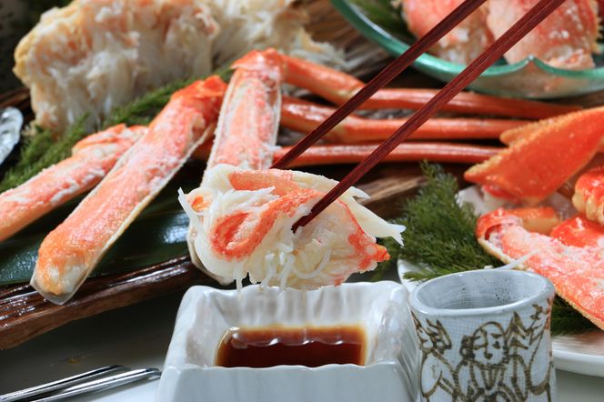 1033.鳥取県産　タグ付きボイル松葉ガニと活松葉ガニの欲張りフルコース中2枚セット　(700g前後)　※2025年11月上旬～2026年3月下旬頃に順次発送予定 313726_AL032