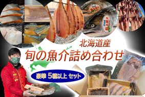 北海道産 旬の魚介 5種以上 豪華 お楽しみ詰め合わせ セット