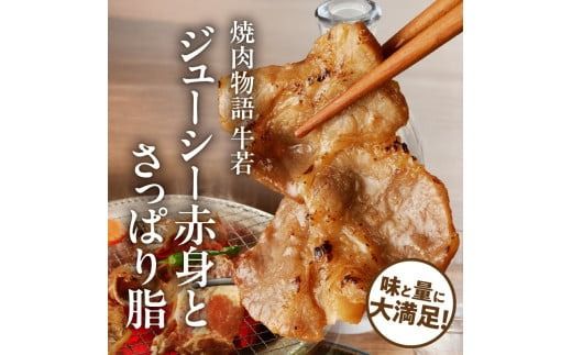 函館市 焼肉物語牛若 味付き白老豚食べ比べセット！500g_HD048-016