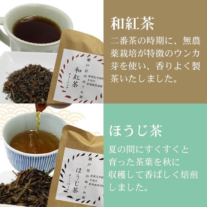 お試し ティーバッグ 7種セット 茶葉 煎茶 釜炒り茶 春 夏 秋 冬 息吹 萌黄 こかげ 薫風 和紅茶 ほうじ茶 薪火三年番茶 浅蒸し茶 静岡県産 静岡茶 飲料 おちゃ 静岡県 藤枝市