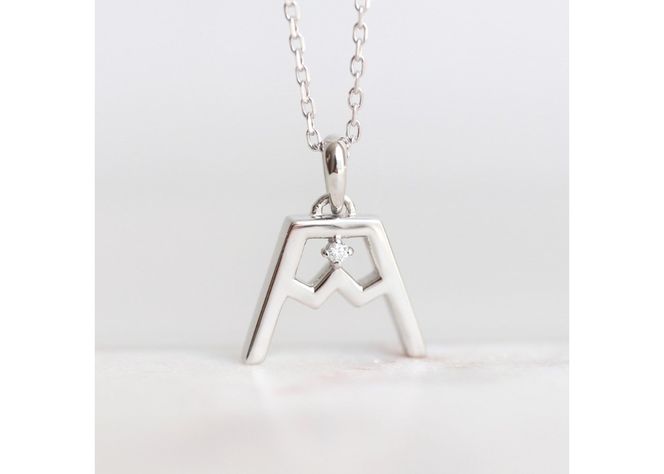 富士山ダイヤモンドネックレス　S-5724 【選べる地金 K18YG / PT950  】  ネックレス ペンダント ダイヤモンド K10YG イエローゴールド PT950 プラチナ 富士山 山梨 富士吉田