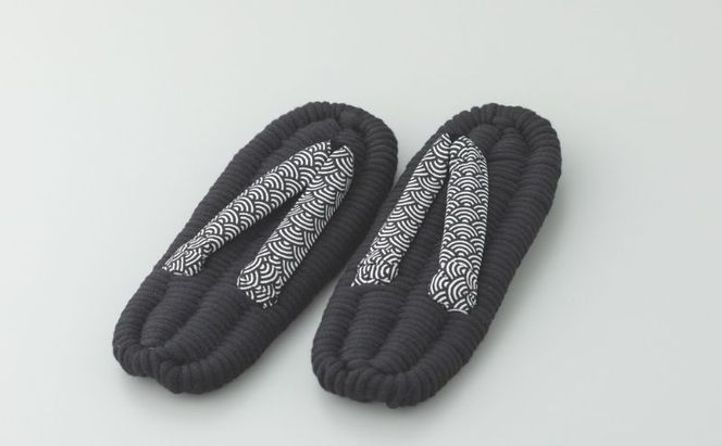 布ぞうり MERI 青海波　布草履 室内履き 健康 洗える 墨田区