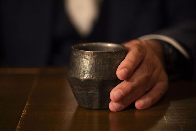 169-48-006　“ hikiZAN ”Premium Titanium Whisky Glass 2nd model【 ウイスキーグラス 茨城県 日立市 】