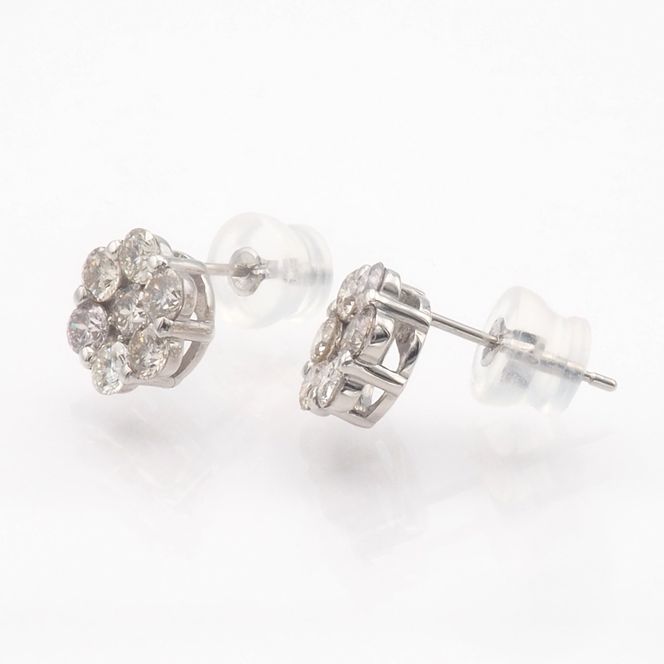 PT900 1.00ct ダイヤモンド ピアス　 FP-000330 SWBT022-pt