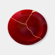 丸小皿  金継ぎデザイン 本朱 ［NF145］ 303446_CU90067VC02