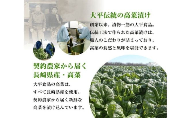 【長崎県産高菜100%使用】 大平のごはん高菜 140g / 漬物 高菜 漬け物 ご飯のおとも 惣菜 / 南島原市 / 大平食品[SAK005]