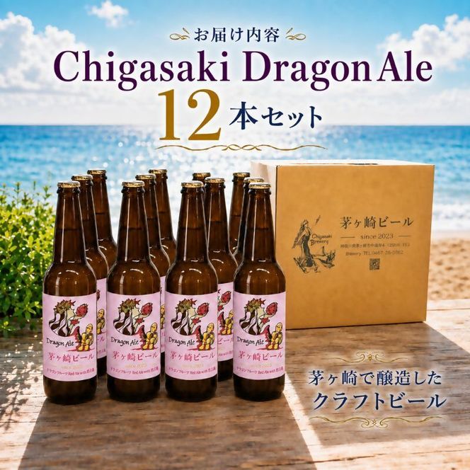 茅ヶ崎ビール (Dragon Ale) 12本セット　【お酒　ビール　クラフトビール　瓶入り　化粧箱入り】 地ビール 瓶ビール アルコール飲料 家飲み 晩酌 バーベキュー BBQ 