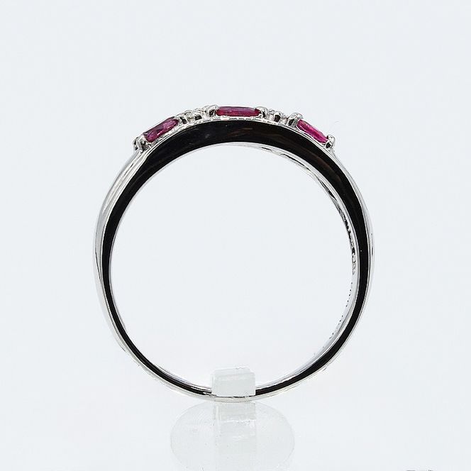 指輪 プラチナ900 リング】 Pt900 プラチナ900 V型タイプ ダイヤモンド0.57ct 約12