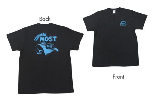 くじらとイルカのペアTシャツ(Sサイズ　黒・紺セット)【hok144】