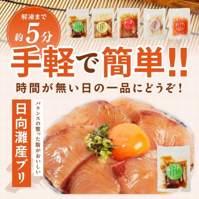 海鮮漬け丼 5種　お試しセット N019-YA192