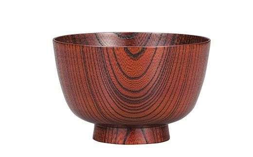 欅　切立汁椀　赤摺　3.8 山中漆器 伝統工芸 工芸品 木製 漆塗 国産 日本製 F6P-3288