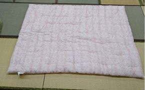 もめん綿入り（コットン100％）　肌掛け布団　二重ガーゼタイプ（ローズピンク）【CW105W】