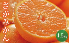 【期間限定】さがみかん （蔵入りみかん4.5kg）【温州みかん 甘い 濃厚 ジューシー コク 完熟 熟成みかん 蔵出し 蔵入り 柑橘 密柑 ギフト 果物 フルーツ 佐賀県産 佐賀県 大和 太良 石橋果樹園 人気】
