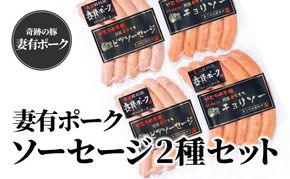 【魚沼銘柄豚】妻有ポーク ソーセージ 2種セット（各5個入り） お肉 肉 豚肉 加工品 