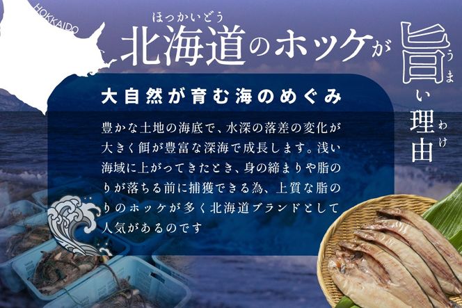 北海道 産 ほっけ 特大 (冷凍) 400ｇ前後×３枚（ ホッケ 干物 北海道 北海道産 3尾 ） be082-010b009