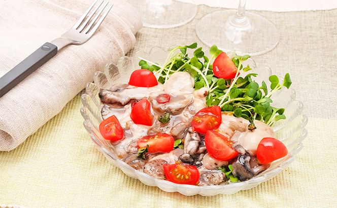 北海道厚岸産　まるで生かき（ひとしお味・カルパッチョ風味）各1 加工食品 魚貝類 生牡蠣 