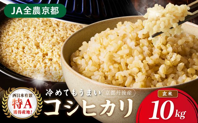 直売所直送「令和7年産　京丹後市産　コシヒカリ」　玄米10kg ふるさと納税 米 玄米 特A 検査1等米 国産 こめ ごはん 京都産 コシヒカリ 農家応援 生産者応援 送料無料　JA00096