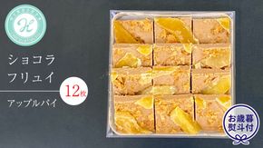 【 お歳暮 熨斗 付】 ショコラフリュイ アップルパイ 12枚 チョコレート チョコ スイーツ デザート 高級 ギフト 贈り物 お礼 プレゼント 手土産 お菓子 [DJ54-NT]