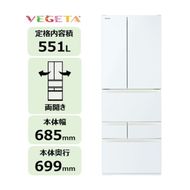 東芝 冷蔵庫 【標準設置費込み】 551L 6ドア 両開き 冷凍冷蔵庫 GR-Y550FK(EW) 141305_KV207