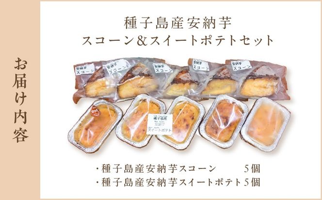 種子島産安納芋スコーン＆スイートポテトセット　K366-002