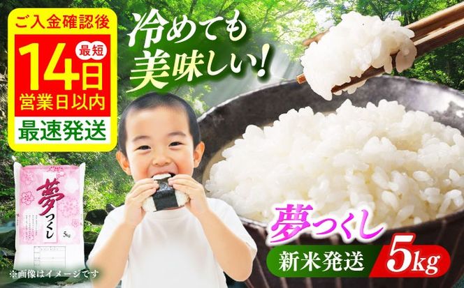 【令和7年度産 新米！】福岡県産米 夢つくし 5kg 精米《築上町》【有限会社ファインリョーコク】[ABCO021]