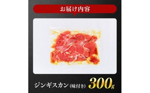 宮崎県産羊肉　寿ジンギスカン300g 【 肉 羊肉 国産 九州産 川南町産 ジンギスカン 羊 ひつじ 味付き 】[D11901]