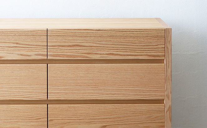 ローチェスト 木製 オーク材 幅116×奥行43×高さ81cm チェスト 4段 タンス 収納棚 棚 秋山木工 秋山木工株式会社 国産 静岡県 藤枝市