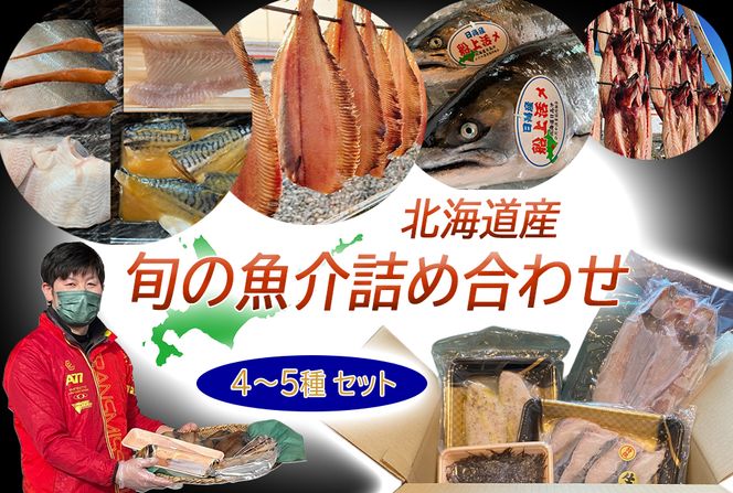 北海道産 旬の魚介 4～5種 お楽しみ詰め合わせ セット