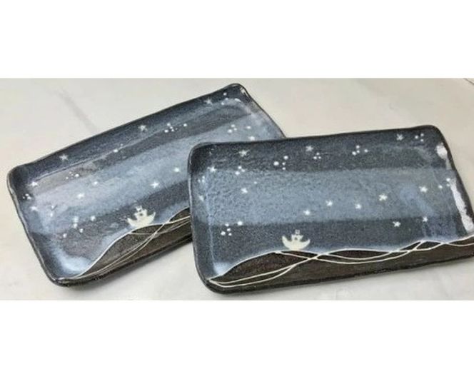 北斗の長皿(2枚セット)【716】_HA0400