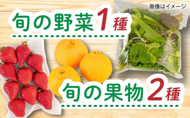【全3回定期便】糸島産 魚 米 野菜 果物 厳選詰め合わせ MINORI BOX Mサイズ 糸島市 / emma.Inc / 米 魚 野菜 果物 詰め合わせ[AOP024]