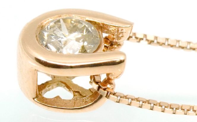 0.18ｃｔ 10金 ネックレス ピンクゴールド 管理番号 RTJ-016 246-002-PG
