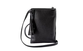 豊岡鞄 Shokolatt ショルダーポーチ 2層式 大 ブラック