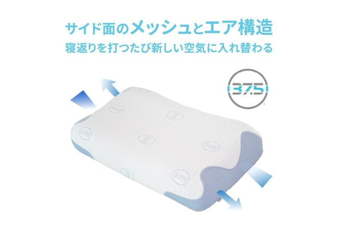 AirPowerPillow3D　DryCoolモデル　調整シート付 まくら 枕 エア構造枕 寝具 エアオンエア 山梨 富士吉田